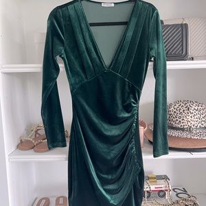 Gently used velvet green dress